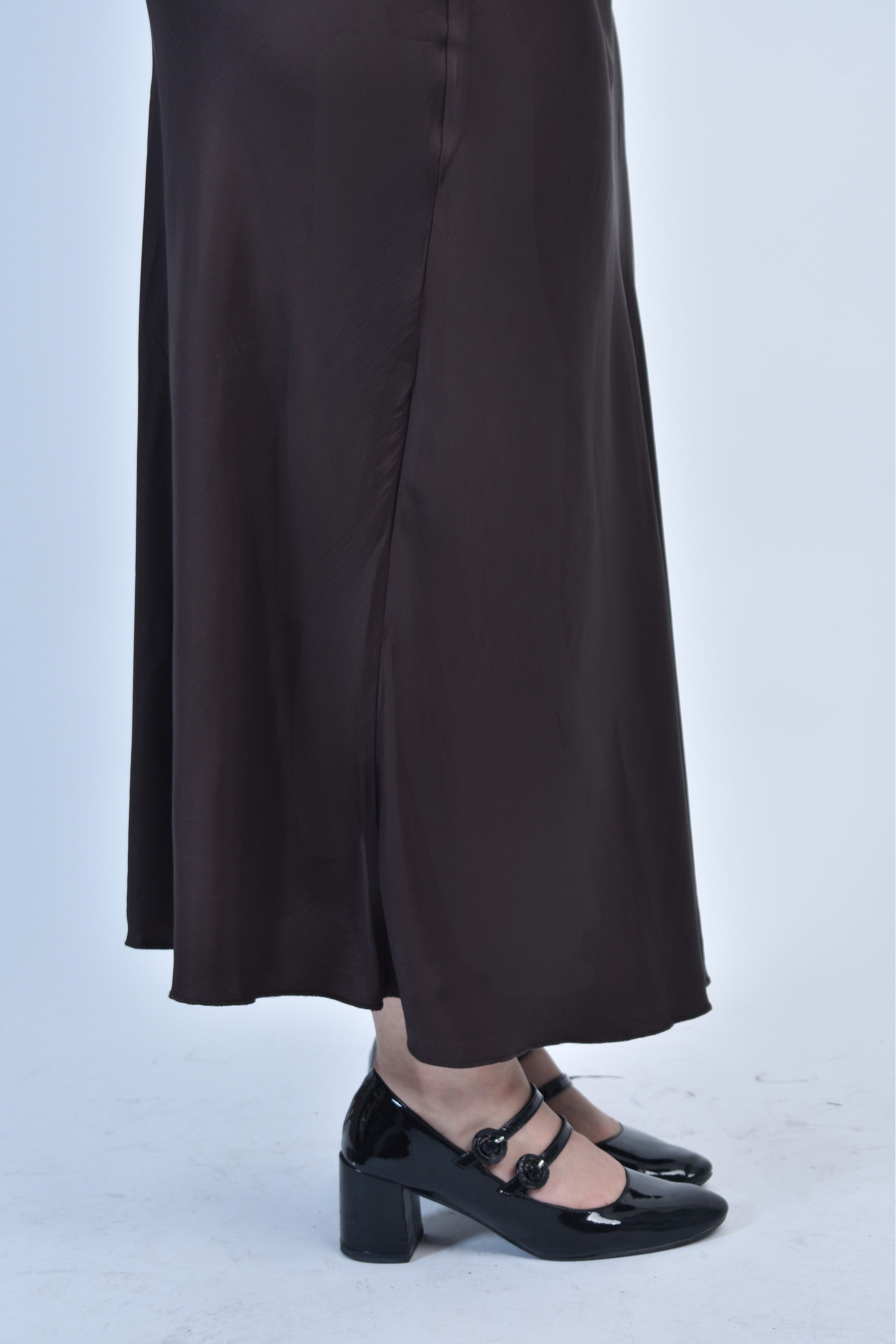 Jupe satinée longue