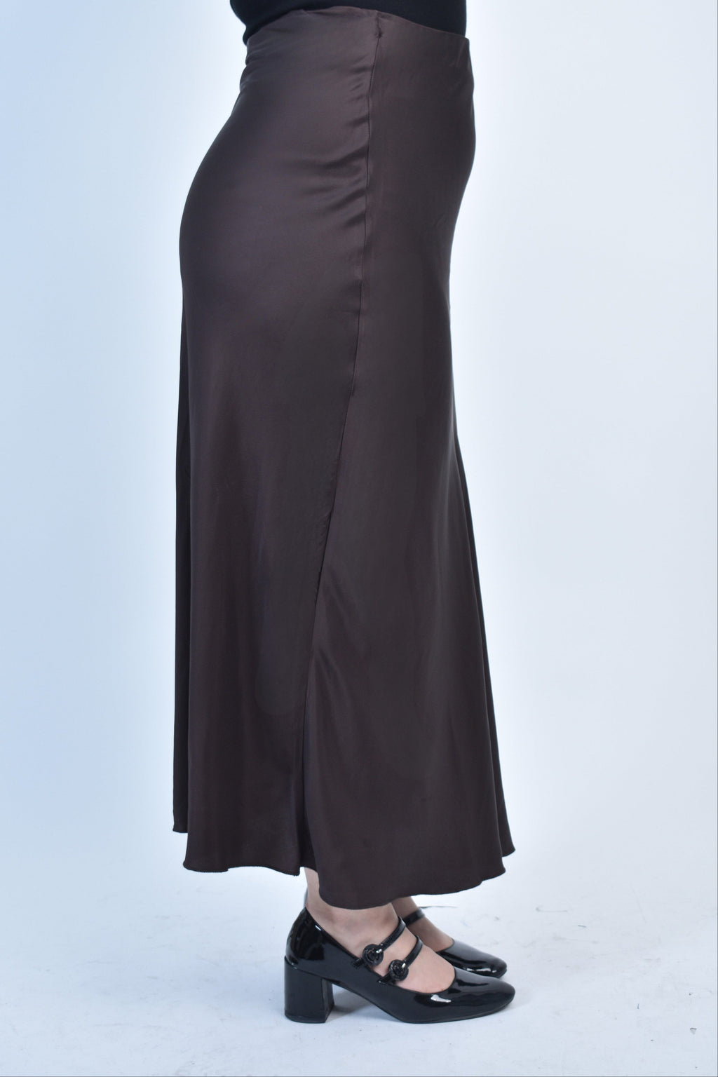 Jupe satinée longue