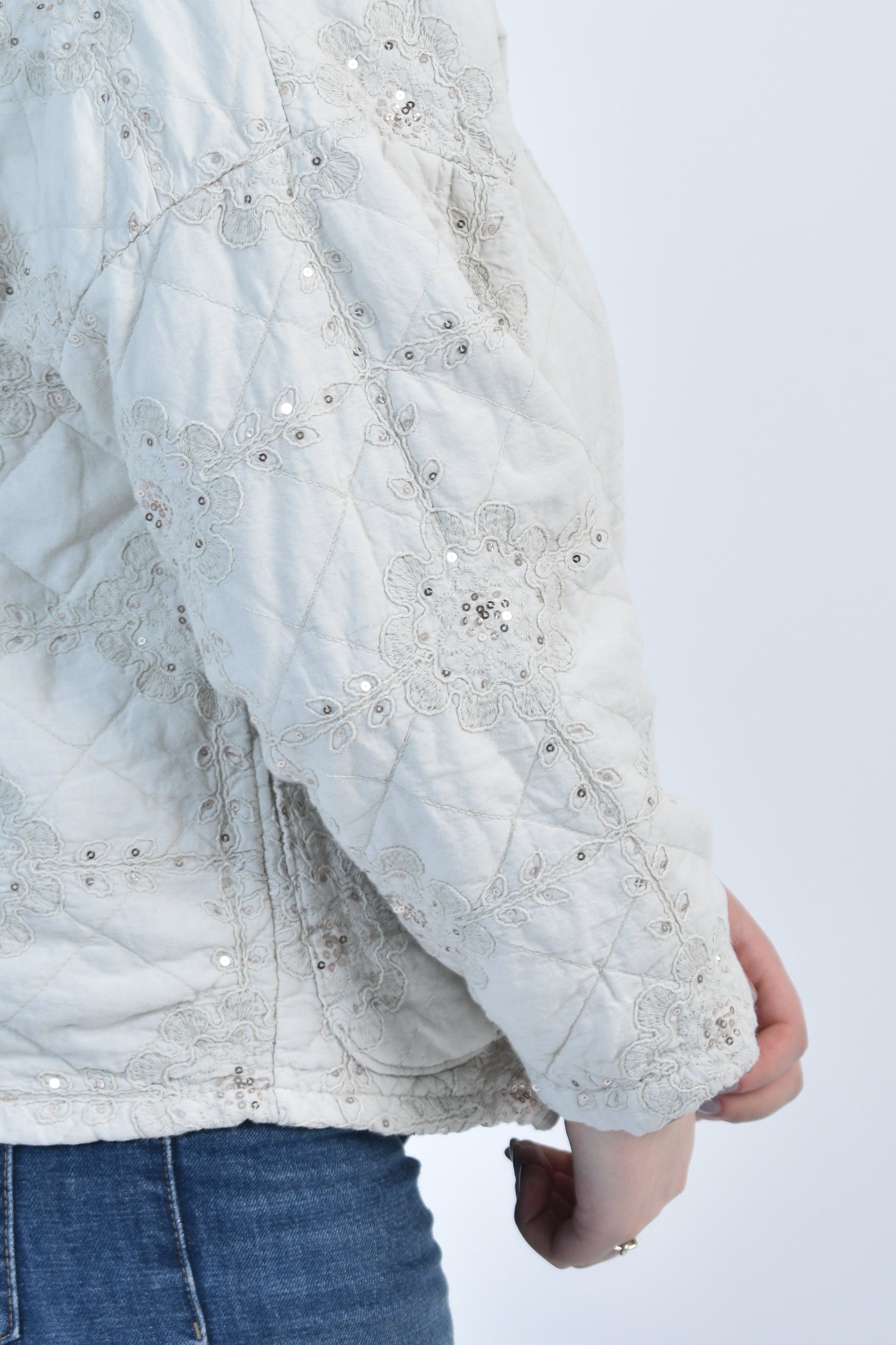 Veste matelassée à sequins