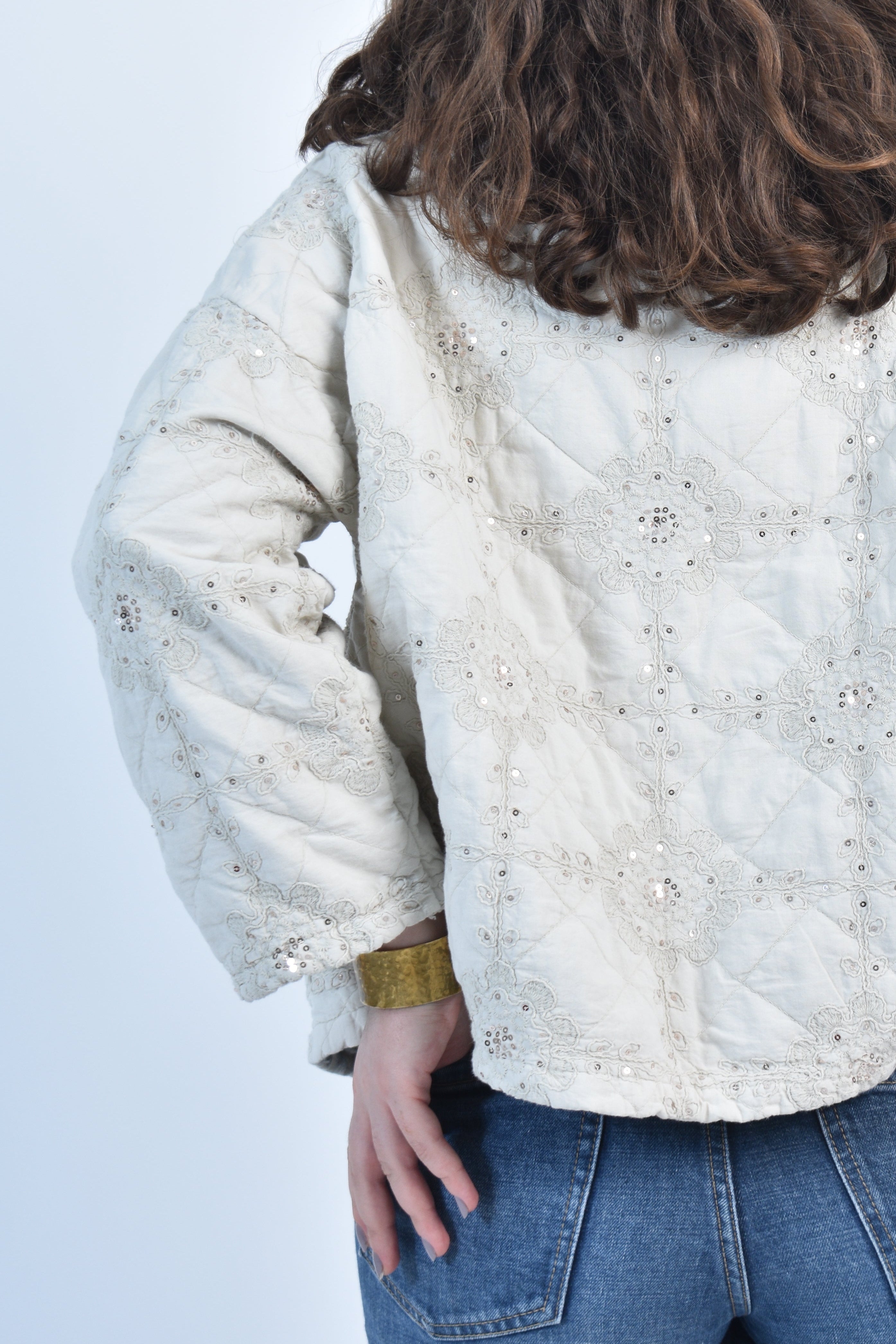 Veste matelassée à sequins